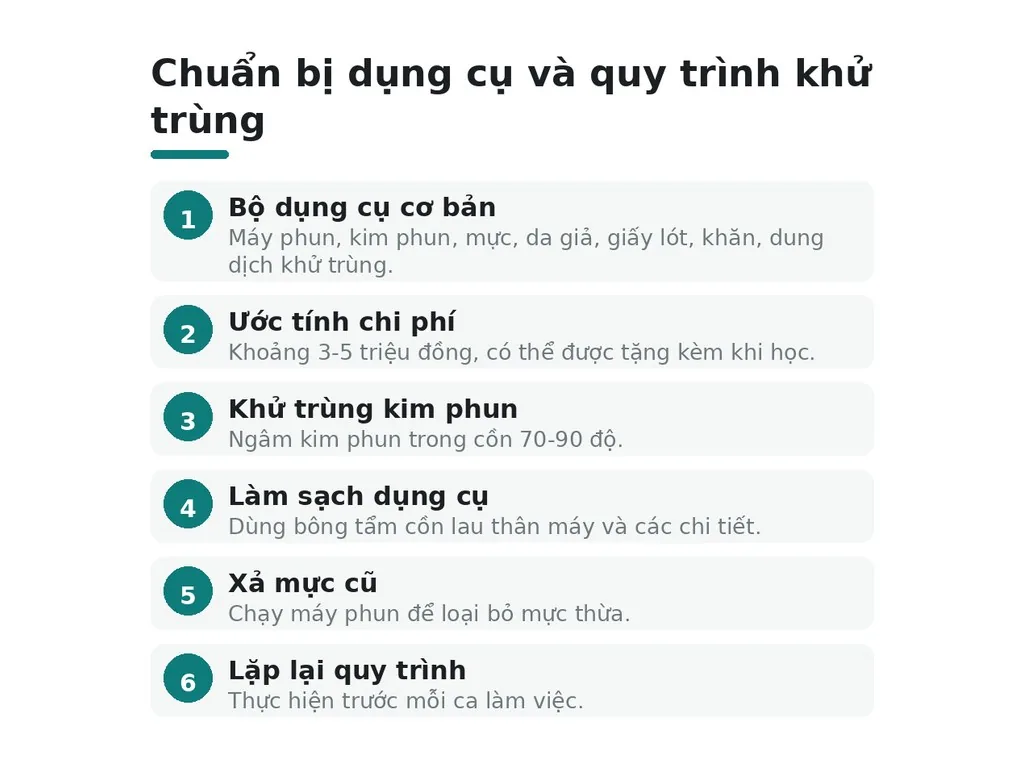 Cần chuẩn bị dụng cụ và an toàn vệ sinh thế nào?