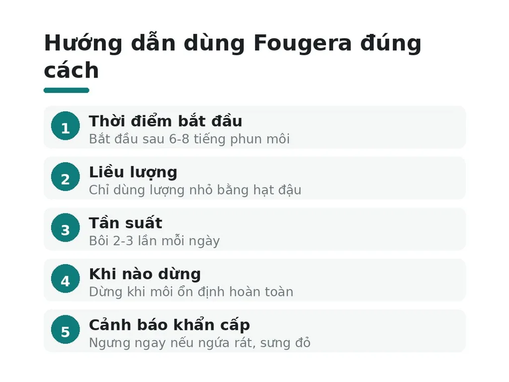 Cần lưu ý và cảnh báo gì khi dùng Fougera?
