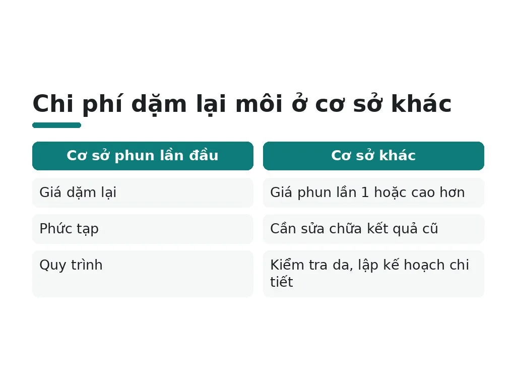 Hiểu lầm phổ biến về chi phí và chăm sóc dặm lại là gì?