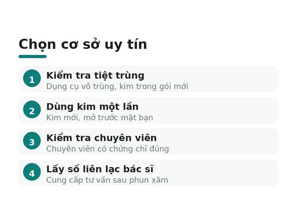Phòng tránh bằng cách chọn cơ sở uy tín