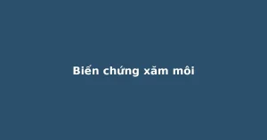 Biến chứng xăm môi — hình minh họa chuyên y tế