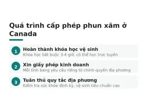 Quá trình cấp phép phun xăm ở Canada