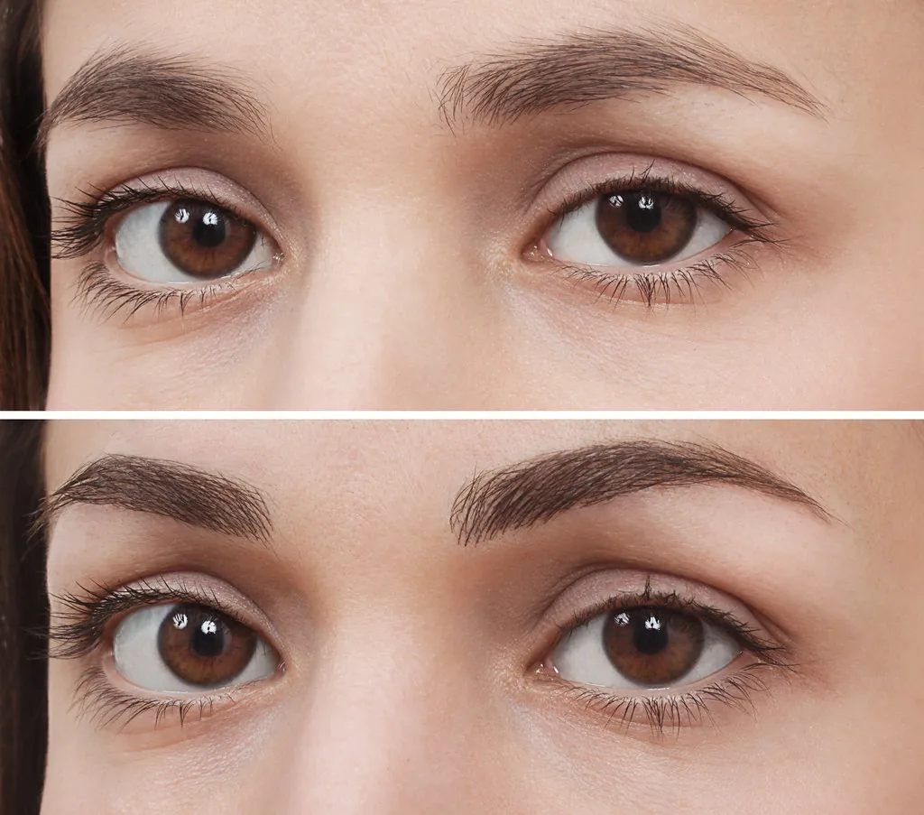 eyebrow microblading dark brown