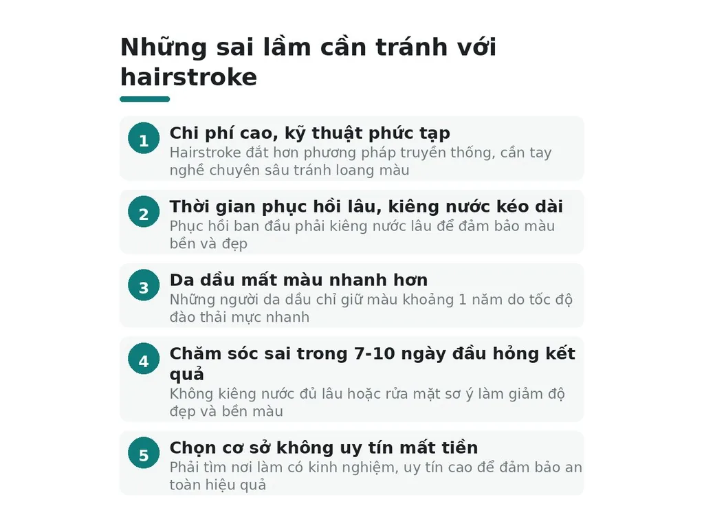 Những sai lầm cần tránh với hairstroke