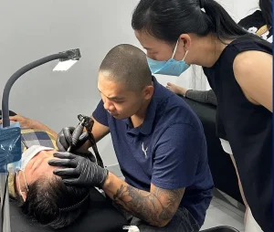 Khi thực hành trên mẫu thực cần có sự hướng dẫn của giảng viên
