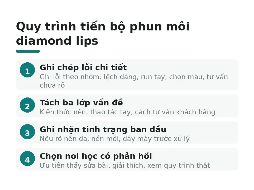 Nên học phun môi diamond lips như thế nào để tiến bộ?