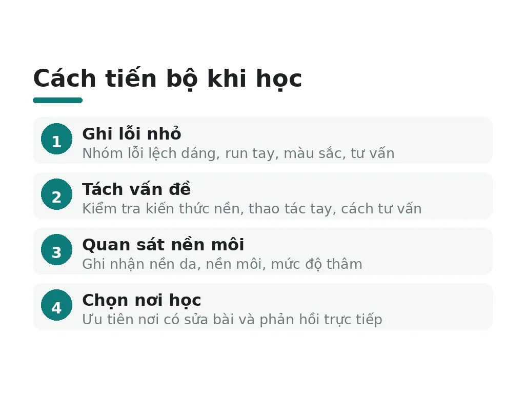 Nên học phun môi orilip như thế nào để tiến bộ?