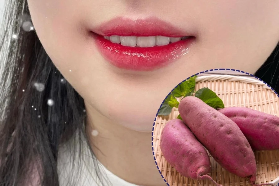 Phun xăm môi có ăn khoai lang được không