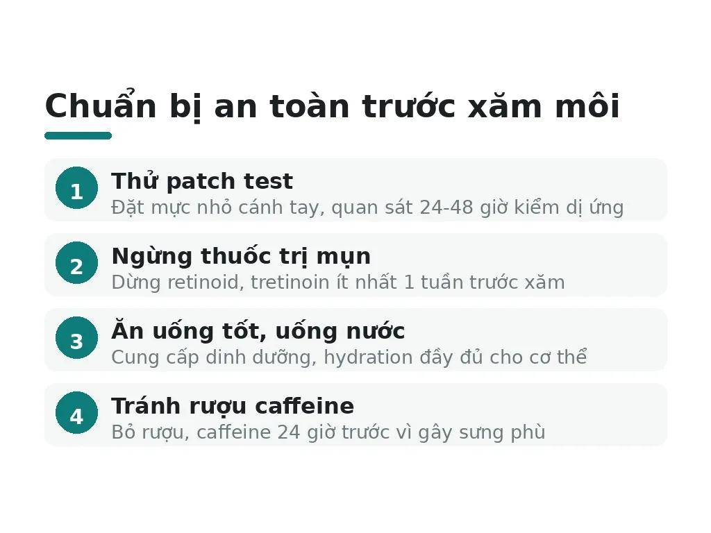Khi nào an toàn hơn để xăm môi?